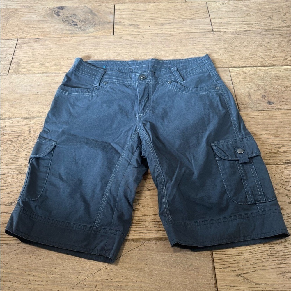 Kuhl Cargo Shorts Charcoal Gray Size 8 Hiking Outdoor Utility RN 108846 (903)